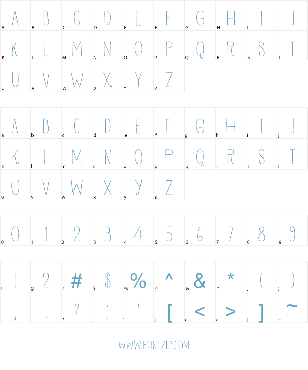 DK Vermilion Font Character